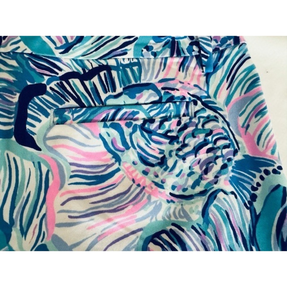 NWT Lilly Pulitzer Callahan 5" Stretch Shorts Fishful Thinking Blue Size‎ 8 - Picture 4 of 10